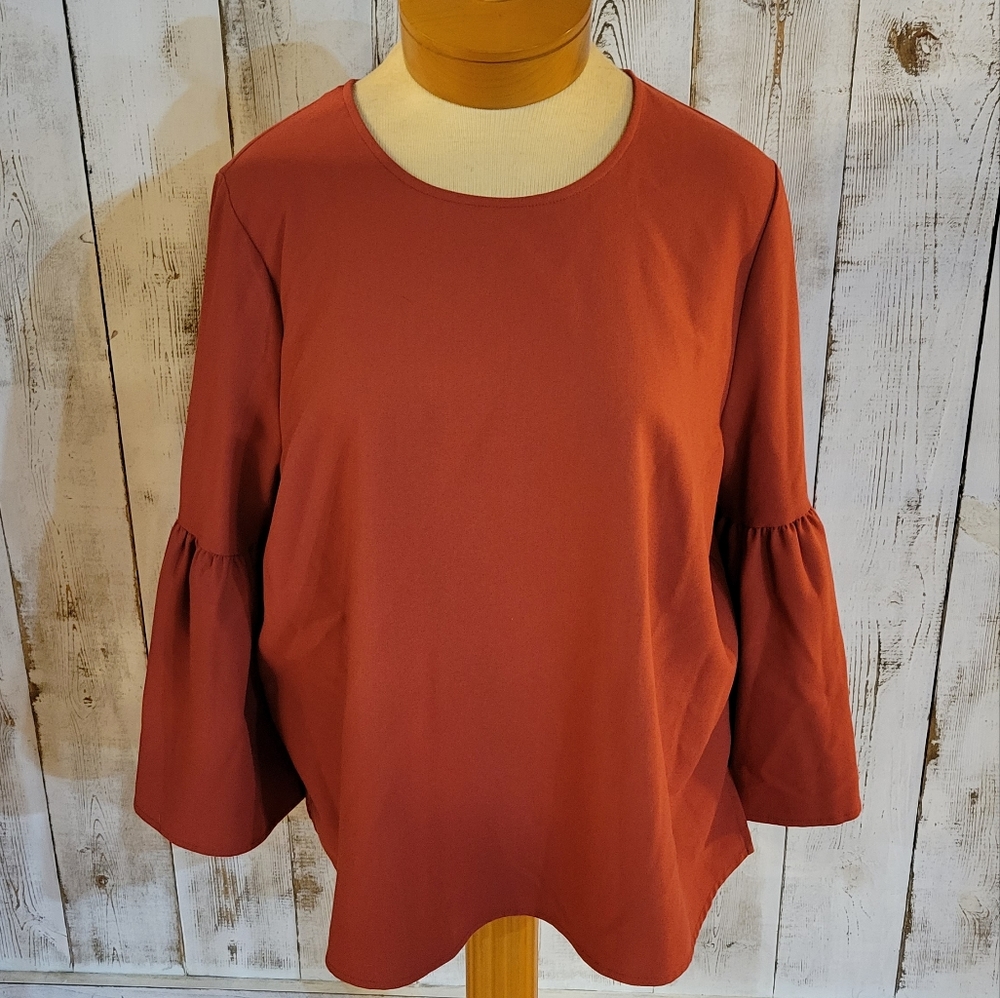 Who What Wear Blouse with Bell Sleeves